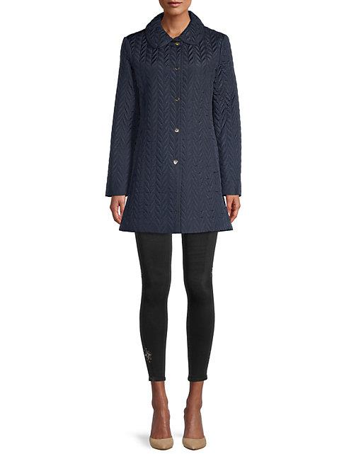 Kate Spade New York Chevron Quilted Coat
