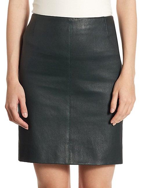 Akris Jersey Leather Skirt
