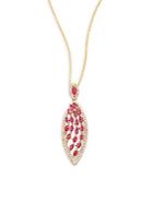 Effy Ruby Diamond & 14k Yellow Gold Pendant Necklace