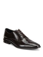 Versace Collection Spazzolato Leather Oxford Shoes