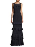 Theia Crochet Lace Gown