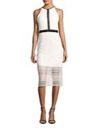 Cynthia Rowley Geo Fitted Lace Dress