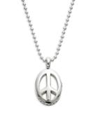 Lagos Signature Gifts Sterling Silver Peace Sign Pendant Necklace