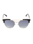 Balmain 53mm Stylized Aviator Sunglasses