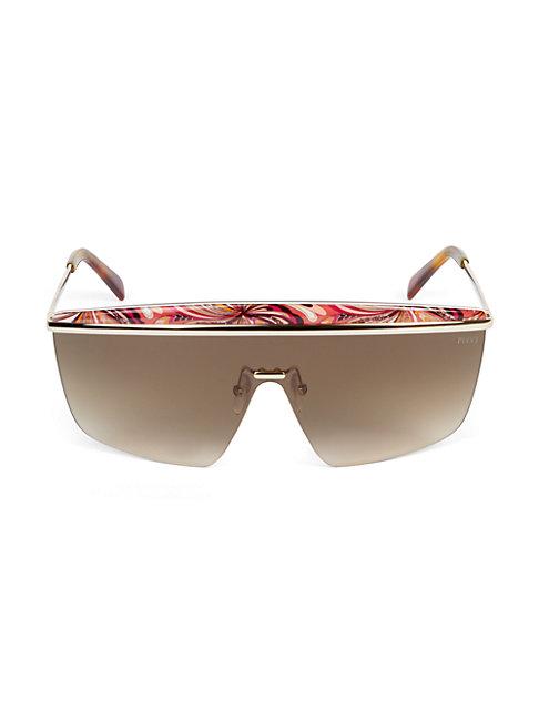 Emilio Pucci 140mm Metal Shield Sunglasses