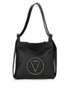 Valentino By Mario Valentino Abel Studded Pebble Leather Tote Bag