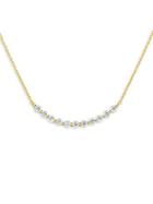 Kc Designs 14k Yellow Gold Pav&eacute; Diamond Smile Necklace