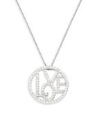 Roberto Coin 18k White Gold & Diamond Circle Of Love Pendant Necklace