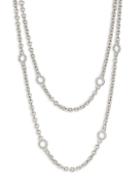 Judith Ripka Sterling Silver Double Chain Necklace