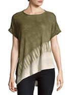 Cirana Tonal Textured Asymmetric Tee