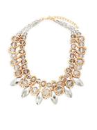 Saks Fifth Avenue Crystal Stoned Statement Necklace