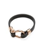 Jean Claude Stainless Steel And Leather Buckle Bracelet