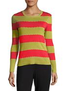 Redvalentino Striped Cotton Sweater