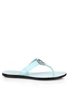 Gucci Gg Patent Leather Thong Sandals