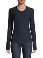 James Perse Long-sleeve Cotton-blend Tee