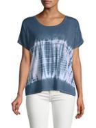 Chaser Deep Back Scoop Tie-dyed Tee