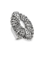 Lois Hill Cutout Sterling Silver Ring