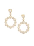 Diana M Jewels 14k Yellow Gold & 2.07 Tcw Diamond Circle Drop Earrings