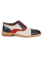 Johnston & Murphy Chambliss Cap-toe Suede & Leather Oxford Brogues