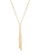 Saks Fifth Avenue 14k Yellow Gold Tassel Chain Necklace