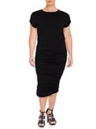 Vince Camuto Plus Short Sleeve Ruched Dress