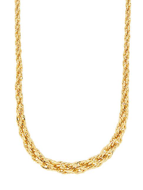 Saks Fifth Avenue 14k Yellow Gold Wrapped Rope Chain Necklace
