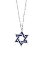 Effy Sterling Silver & Sapphire Star Pendant Necklace