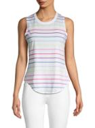 Chaser Striped Cotton-blend Tank Top