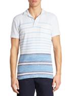 Orlebar Brown Terry Striped Polo