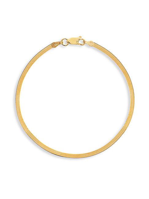 Gabi Rielle 14k Gold Vermeil Herringbone Bracelet