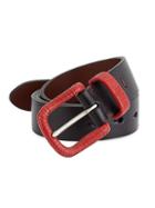 Saks Fifth Avenue Collection Leather Wrapped Buckle Belt