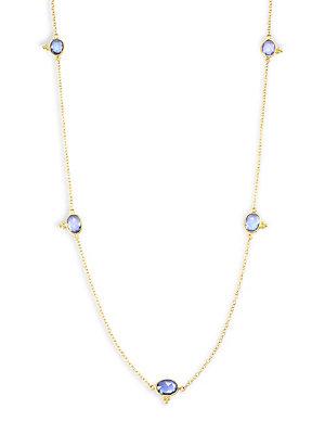 Temple St. Clair 18k Gold Blue Sapphire Necklace