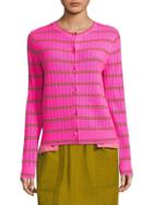 Marc Jacobs Striped Cashmere Cardigan