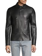 Valentino Long-sleeve Leather Jacket