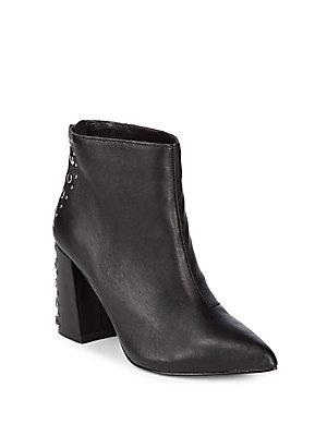 Steve Madden Lewis Studded Leather Booties