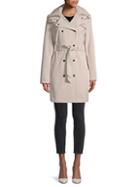 Calvin Klein Double-breasted Hooded Trench Coat