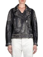 Acne Studios Vintage-look Leather Jacket