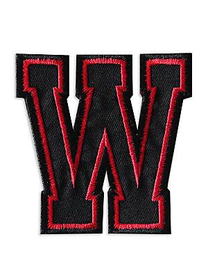 Logophile Embroidered Letter W Patch