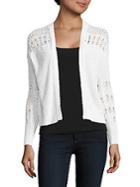 Rebecca Taylor Open-front Long-sleeve Cardigan