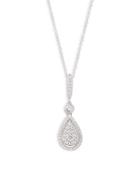 Lafonn Sterling Silver & Simulated Diamond Teardrop Pendant Necklace