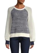 Joie Golani Colorblock Cotton Knit Sweater