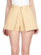 Chlo Cotton Pleat-front Shorts