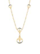 Temple St. Clair 18k Yellow Gold Lotus Pendant Necklace