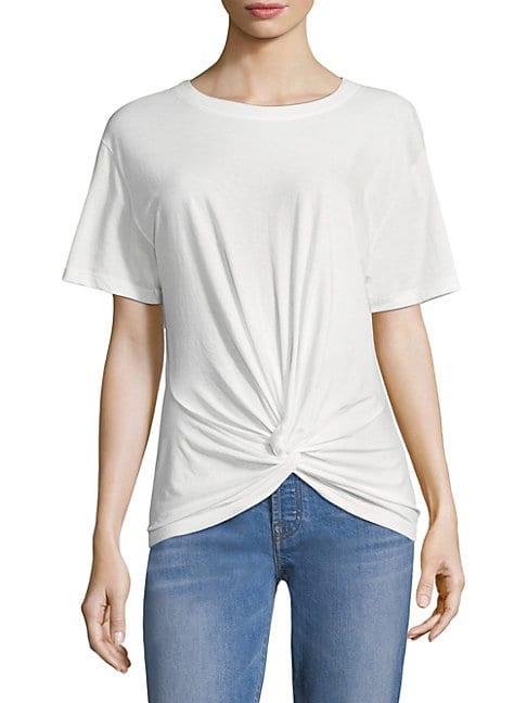 7 For All Mankind Knot-front Tee