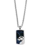 Effy Sterling Silver Pietersite Dog Tag Necklace