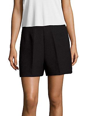 Tibi Sable Double-crepe Solid Shorts