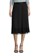 Saks Fifth Avenue Black Pleated Skirt