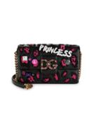 Dolce & Gabbana Dg Millennial Princess Embellished Leather Shoulder Bag