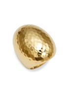 Roberto Coin Martellato 18k Yellow Gold Oval Ring