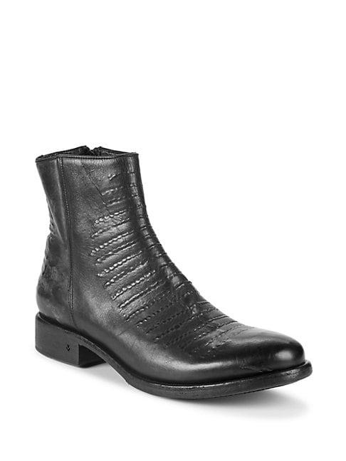 John Varvatos Simmons Leather Ankle Boots